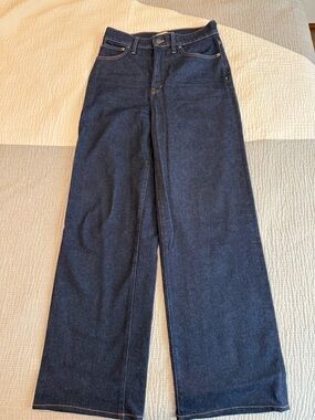Madewell Perfect Vintage Wide Leg Dark Jean